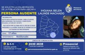 Un departamento en vilo por la joven desaparecida en Maldonado hace días