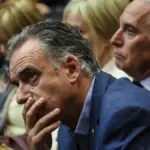 El presidente uruguayo Yamandú Orsi durante un acto oficial