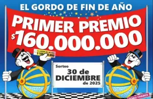 El Gordo de Fin de Año sortea hoy el premio de 160 millones