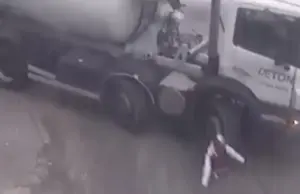 Mirá el momento exacto en que camión atropelló a un joven en Tigre
