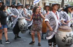 «Soy candombera de siempre», afirmó Laura Alonsopérez en el Carnaval esta noche