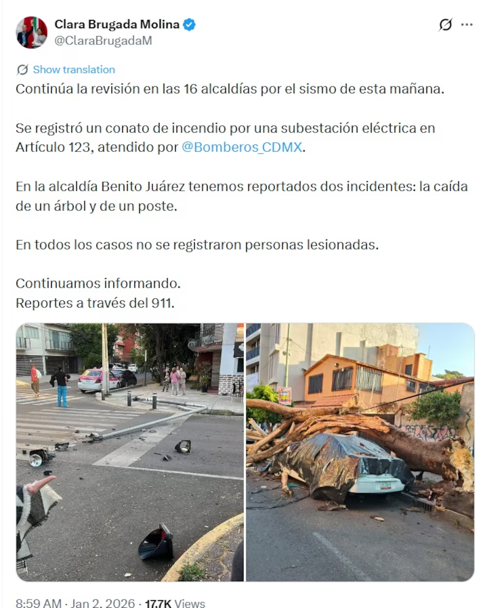 Deslaves en rutas por el sismo en México hoy