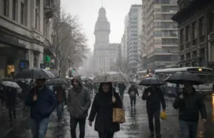 Pronóstico del tiempo: el fin de semana será frío y con tormentas