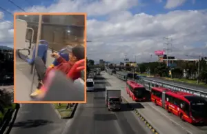 Violencia extrema en transporte público: pánico dentro de un bus en Bogotá