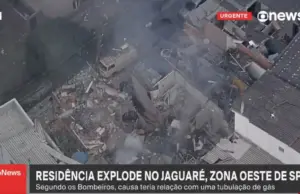¡TRAGEDIA EN SAN PABLO! Un muerto y casas en ruinas tras una explosión en Jaguaré