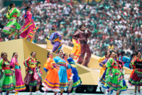El Estadio Azteca con las gradas llenas antes del inicio de la ceremonia inaugural del Mundial 2026.