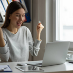 Funcionarios públicos trabajando en oficina estatal en Uruguay