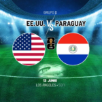ugadores de la selección de Paraguay entrenando con intensidad antes del debut.