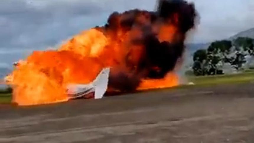 "Avioneta interceptada por la Fanb en Apure, Venezuela, tras ingresar sin autorización; dos colombianos murieron en el siniestro"