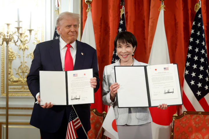 Donald Trump y Sanae Takaichi firman acuerdo entre Estados Unidos y Japón sobre minerales críticos