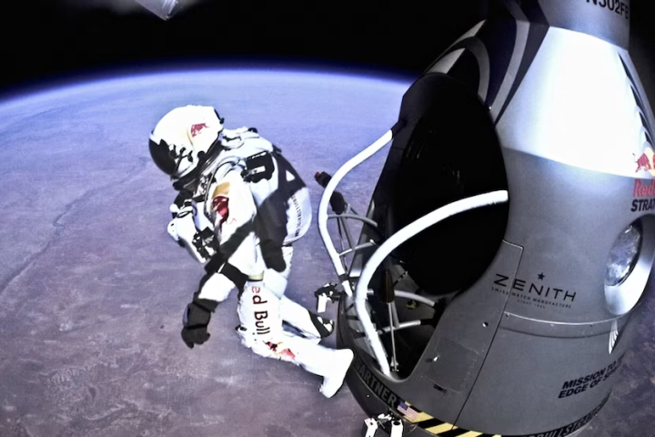 Felix Baumgartner salto estratósfera récord velocidad caída libre.