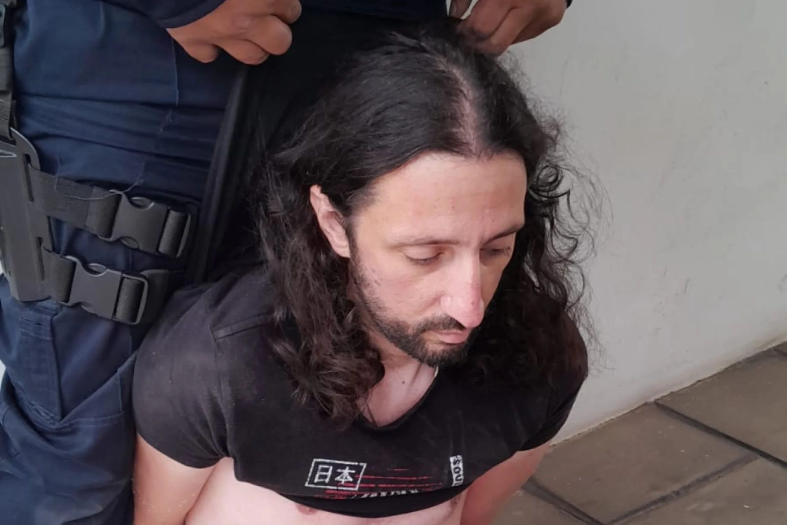 Pablo Laurta en Tribunales de Córdoba, imputado en la causa por doble femicidio.