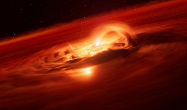 El planeta errante que crece seis mil millones de toneladas por segundo asombra a los astrónomos 1 Planeta errante creciendo rápidamente mientras absorbe gas y polvo en el espacio interestelar.