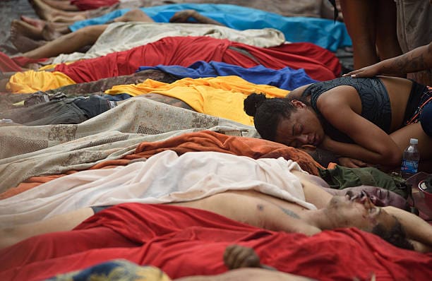 Cuerpos de víctimas tras la operación policial en Río de Janeiro contra el Comando Vermelho