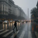 tormentas en el AMBA con lluvias intensas y actividad eléctrica persistente
