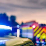 Motociclista herida tras fuerte accidente en Canelones entre taxi y motocicleta.