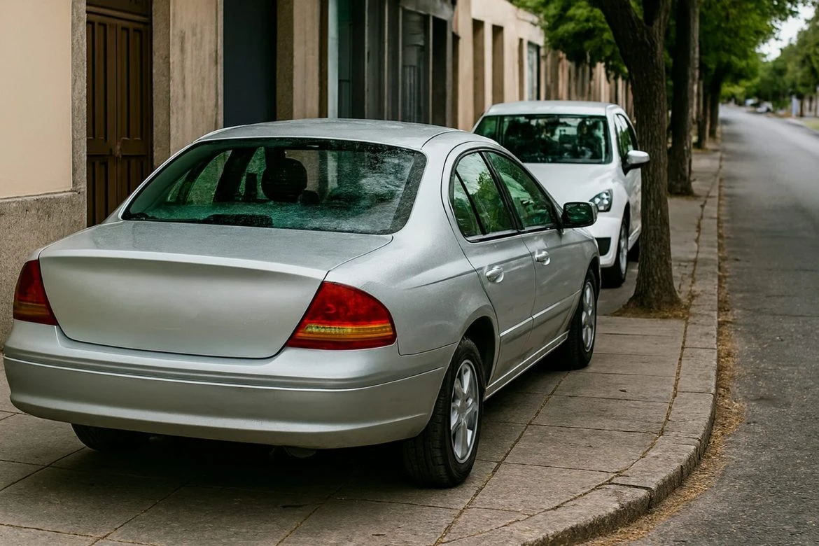 Sanciones por estacionar en veredas y bicisendas aplicadas por la Intendencia de Montevideo.