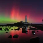 auroras boreales iluminan el cielo de estados unidos tras una tormenta solar