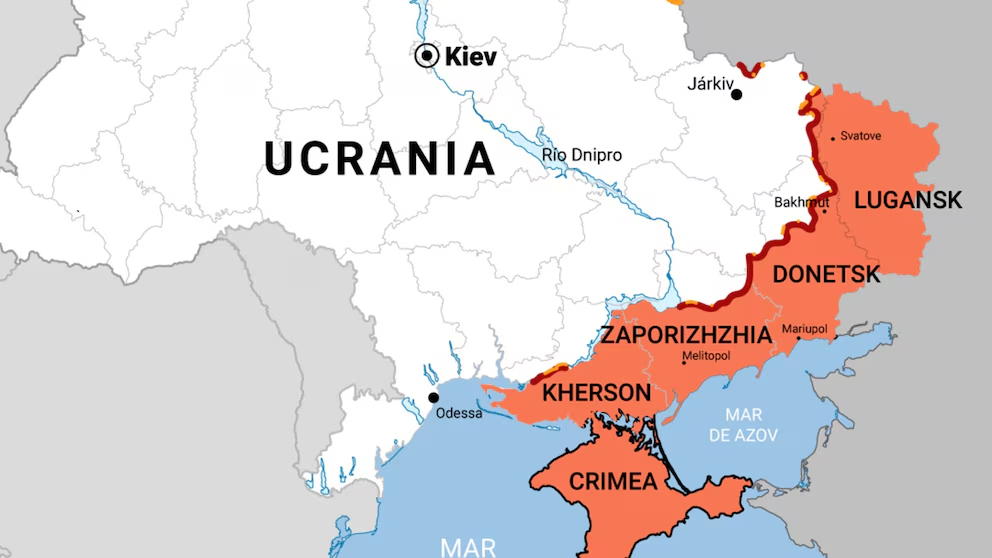 Mapa actualizado de la línea de frente en Ucrania al 22 de octubre según Últimas Noticias América