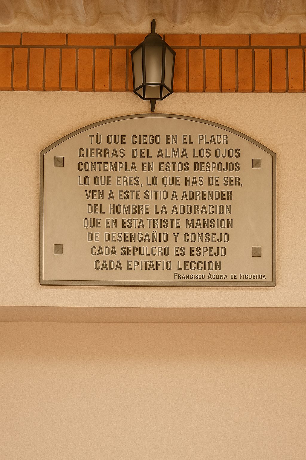 El epitafio de Figueroa en el Cementerio de Salto emociona a turistas y locales El epitafio de Figueroa en el Cementerio de Salto emociona a turistas y locales