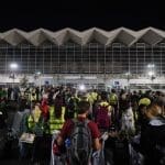 conmemoración en Novi Sad por las víctimas del derrumbe ferroviario