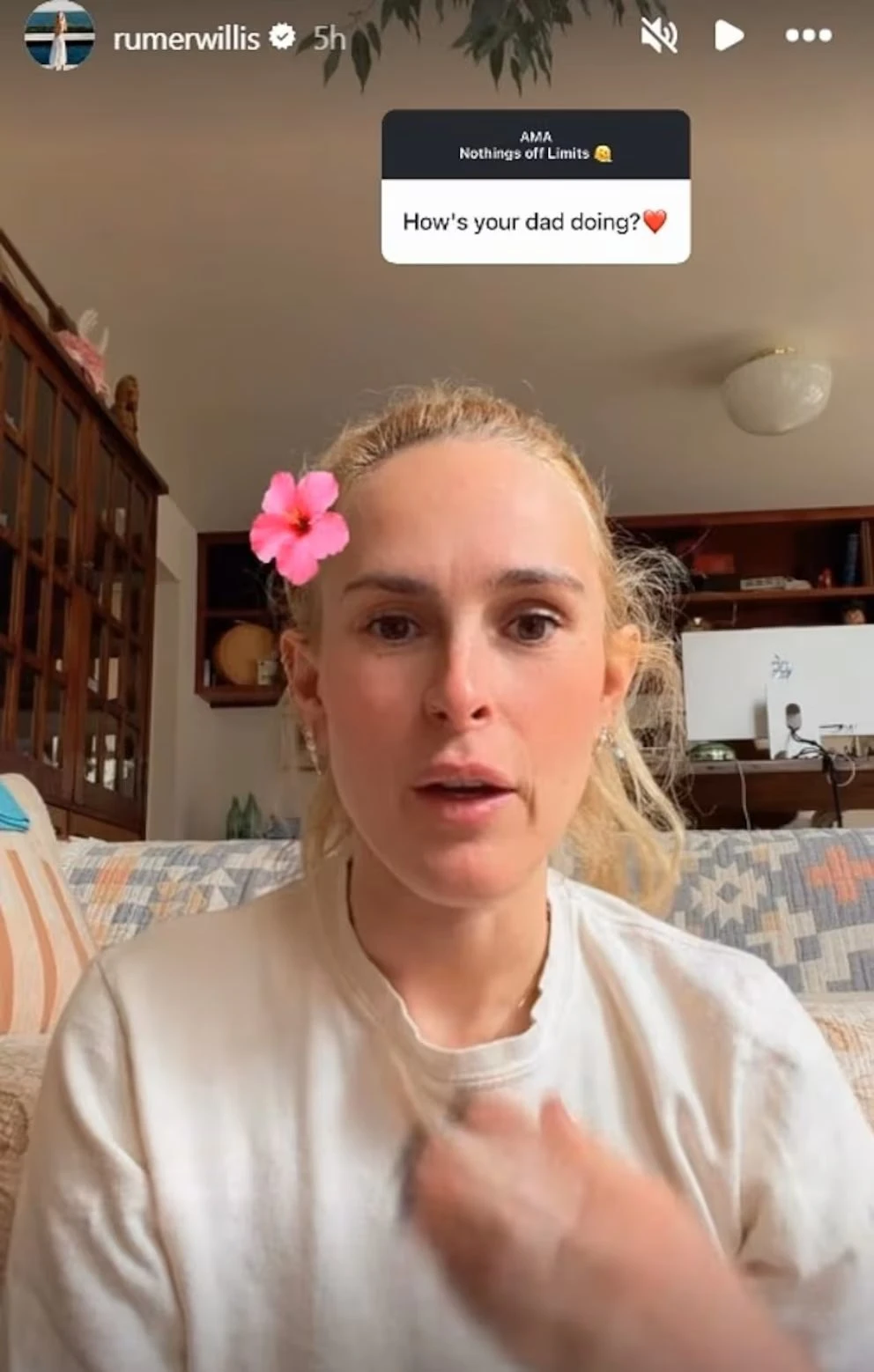 Rumer Willis habla sobre Bruce Willis demencia y el impacto emocional en familia