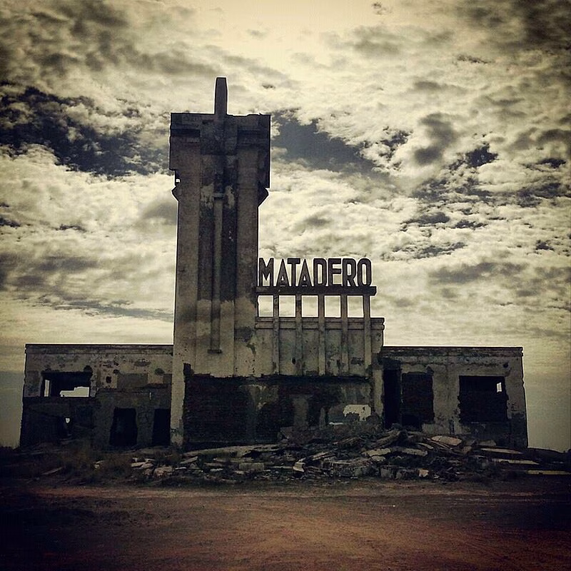 El Matadero de Epecuén, obra de Francisco Salamone, entre escombros y memoria.