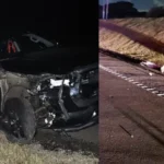 Escena del siniestro en ruta 6