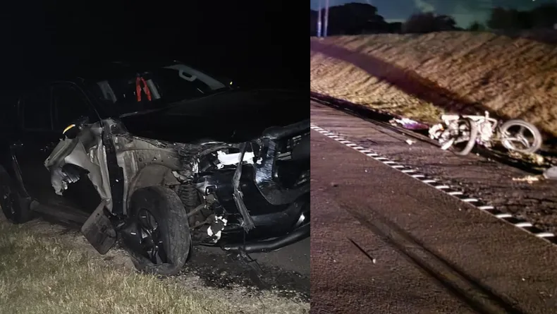 Escena del siniestro en ruta 6