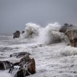 Mapa de advertencia de alerta amarilla de Inumet por lluvias abundantes