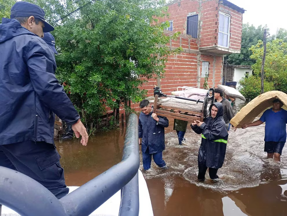 Centros de evacuados por inundaciones en Corrientes