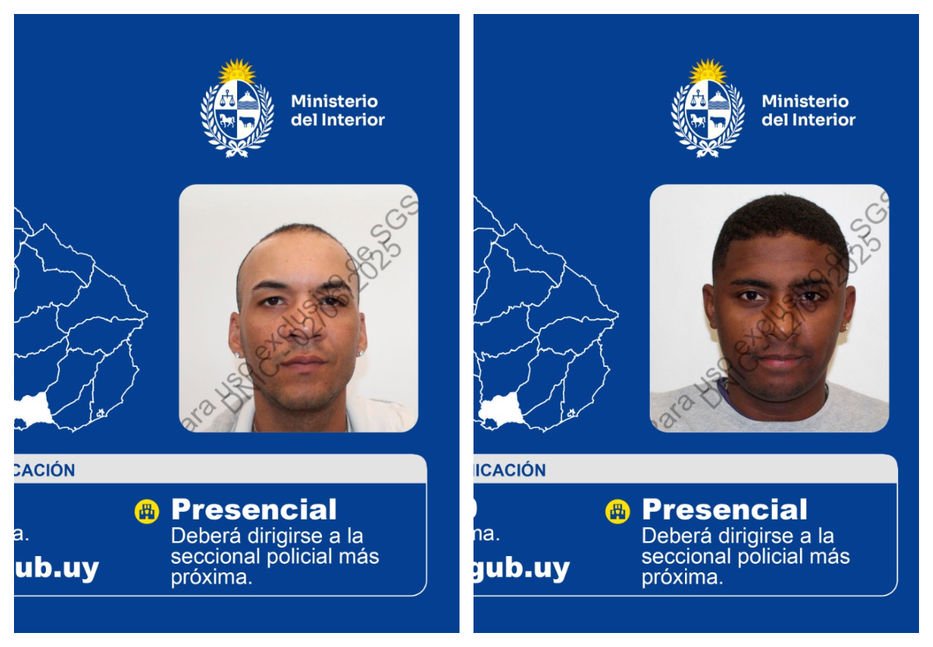 Mathías Sampayo Freitas, Johan Sosa Fernández, requeridos por homicidio en El Pinar, dos prófugos peligrosos