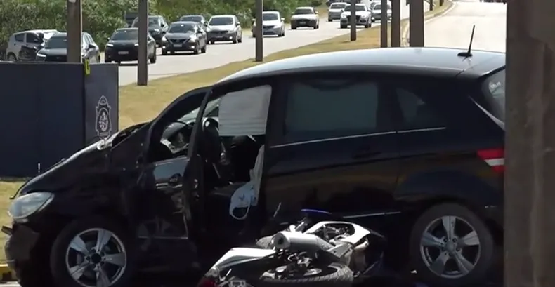 Choque fatal en la parada 33 involucra camioneta argentina y una moto 1 Siniestro de tránsito en Punta del Este fatal