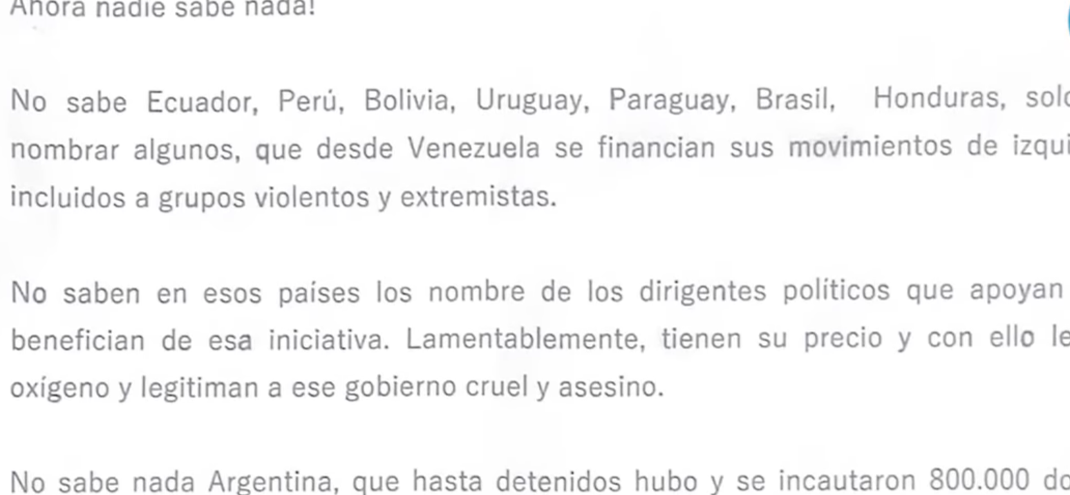 La sombra en la política: el financiamiento de Venezuela a Uruguay que nadie quiere investigar 5 La carta desde Madrid y el financiamiento de Venezuela a Uruguay