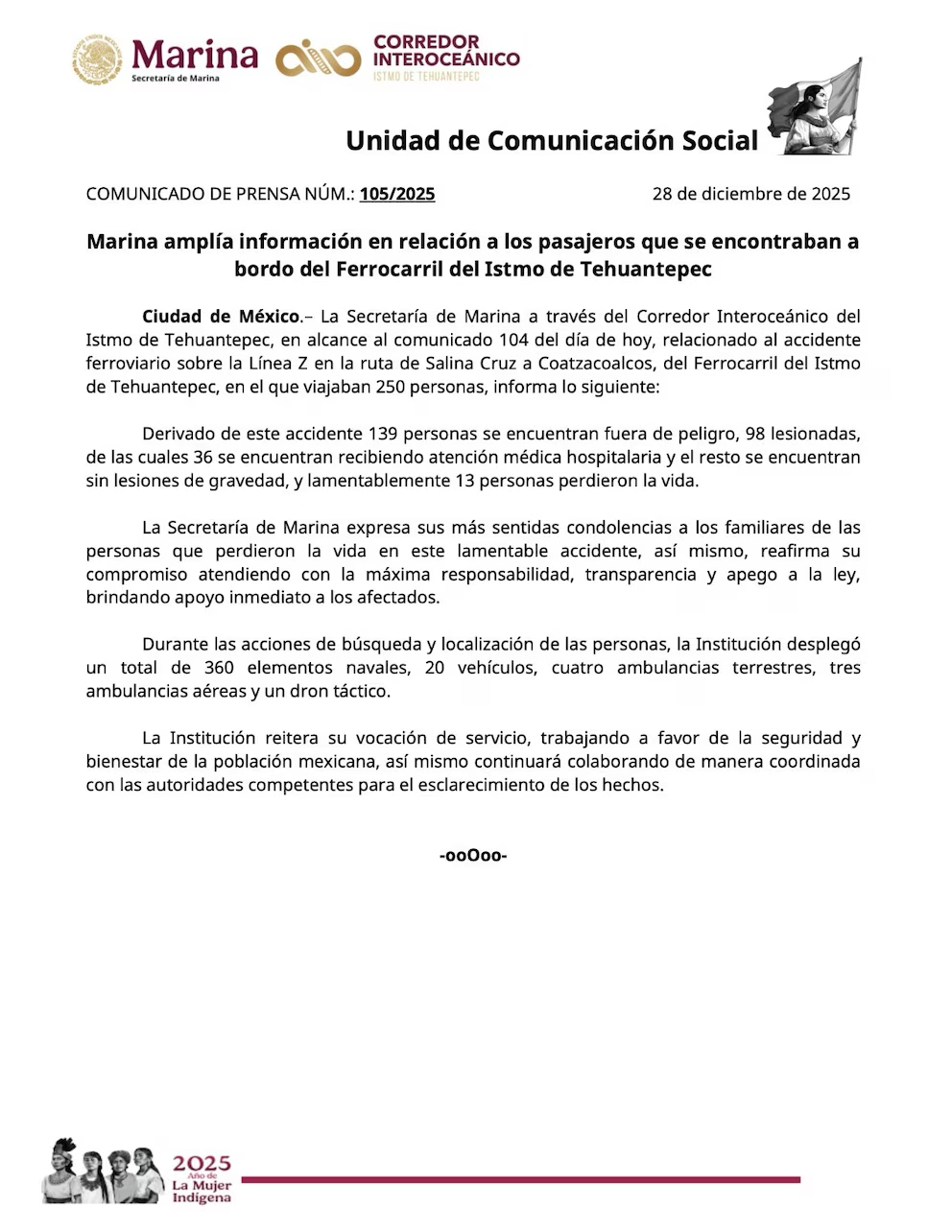 Los vagones volcaron en Nizanda tras el accidente del Tren Interoceánico