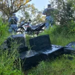 Zona de incautación de contrabando en Salto