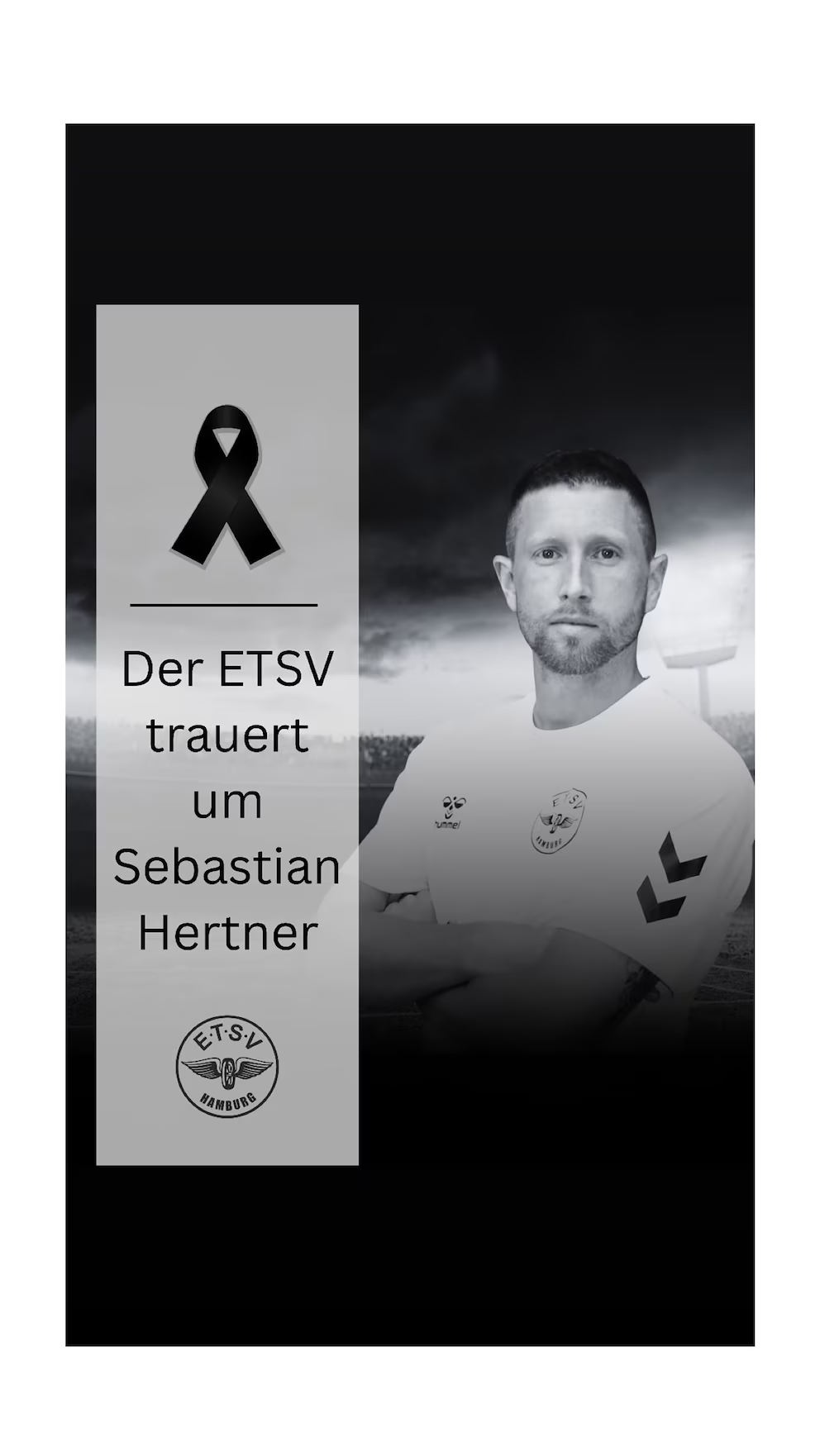 Homenaje tras la tragedia de Sebastian Hertner