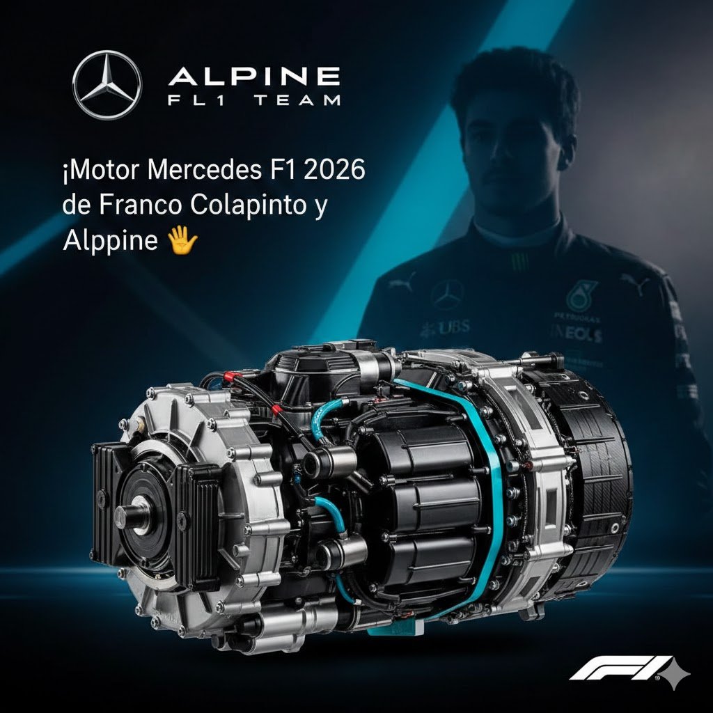 ¡Subí el volumen! Así suena el motor Mercedes que llevará Franco Colapinto. 🏎️💨