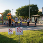 Señalética para prohibir fumar en plazas