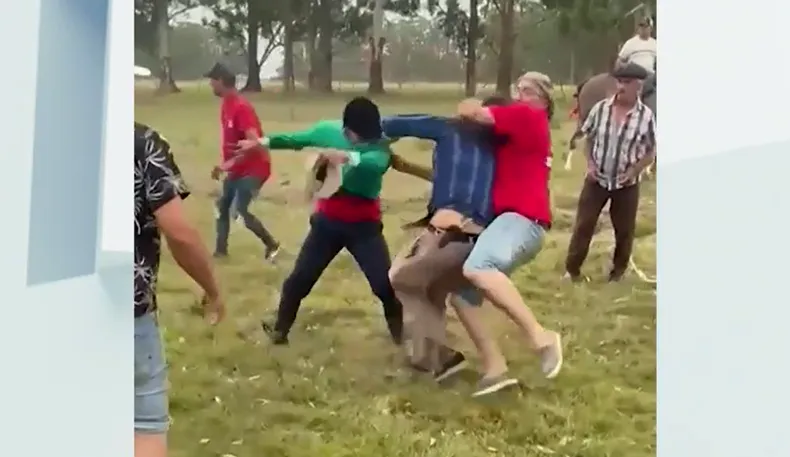 Escena de la violencia en Cerro Largo