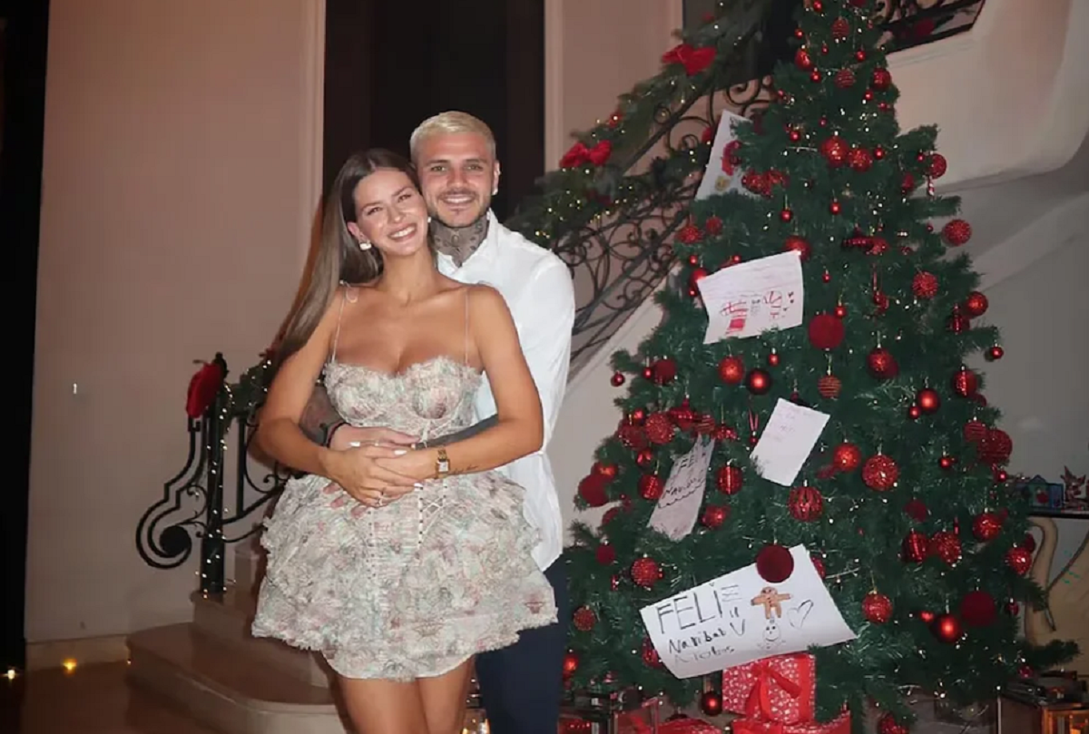 El festejo de Mauro Icardi en Navidad