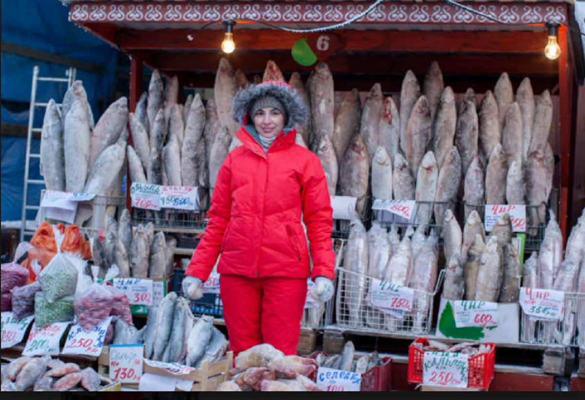 Yakutsk desafía el hielo extremo como la ciudad más fría del mundo 4 Mercados de la ciudad más fría del mundo