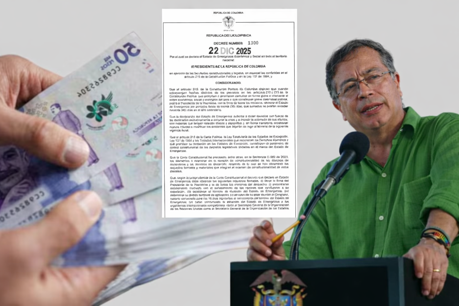 Firma de la emergencia económica de Petro Firma de la emergencia económica de Petro