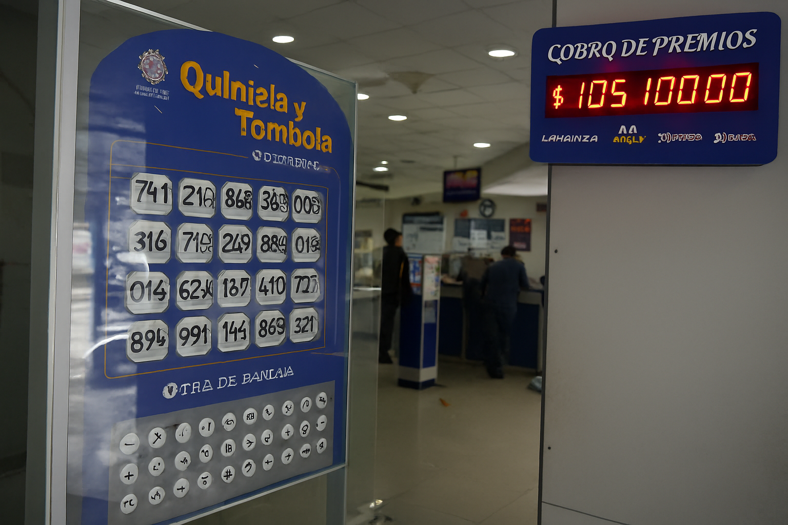 Quiniela y Tómbola en Uruguay: bolilleros y máquinas de sorteo en local de apuestas