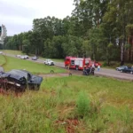 Escena del choque fatal en Rivera