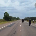 Escena del siniestro fatal en Rocha