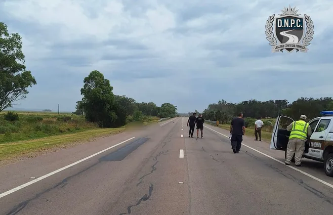 Escena del siniestro fatal en Rocha