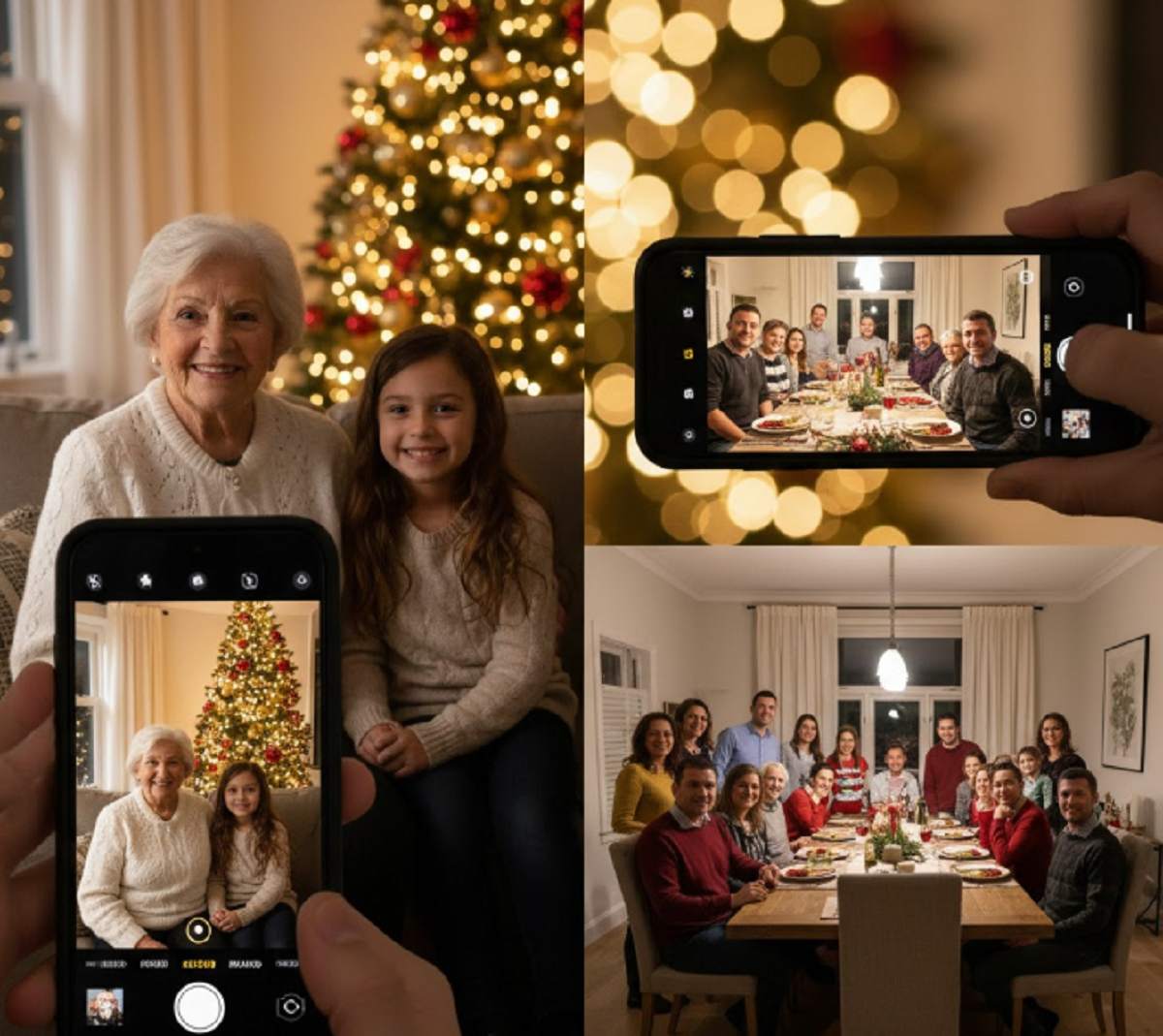 Encuadre grupal en fotos con el celular