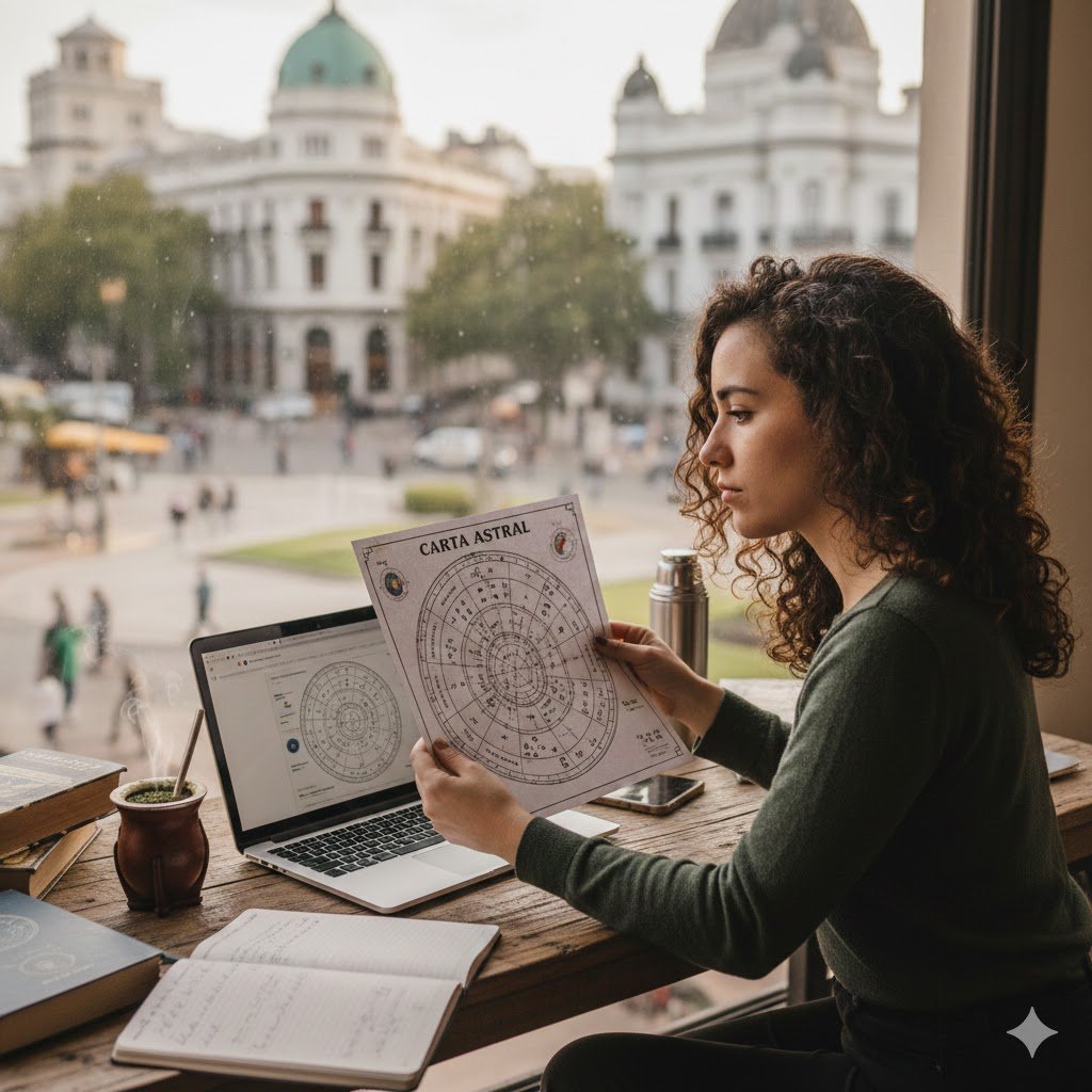 La carta astral es el mapa que define cómo sos, pensás y sentís realmente 5 Gráfico circular completo de una carta astral moderna.