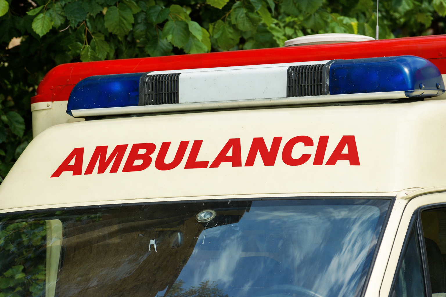 Escena del accidente de tránsito en Punta del Este